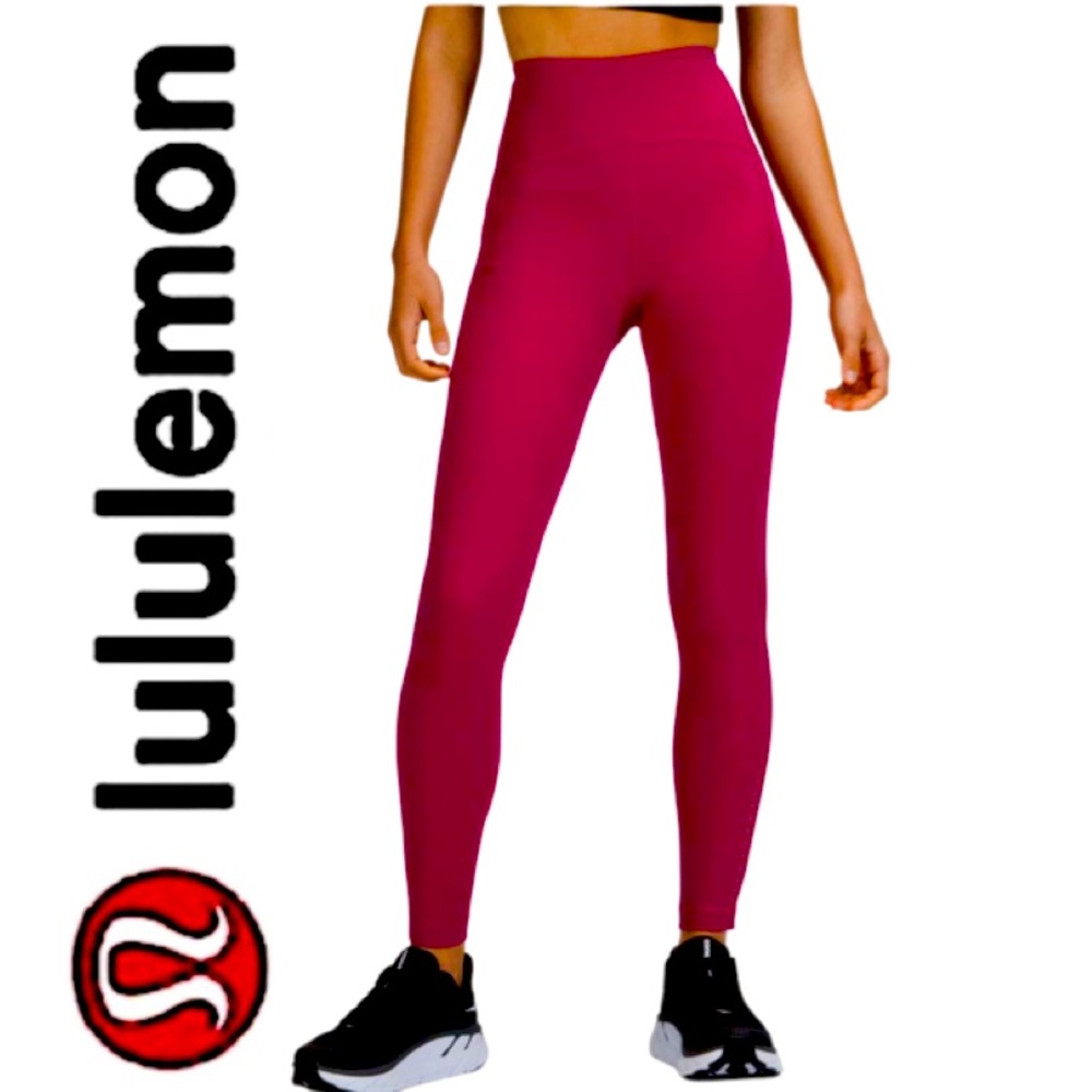 Lululemon. EUC. “Made for speed". Fast&Free 7/8 tight II. Nulux 25". Star Ruby.6